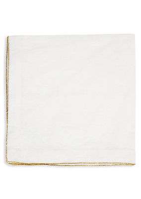 4-Piece Matte Beaded Linen Napkin Set