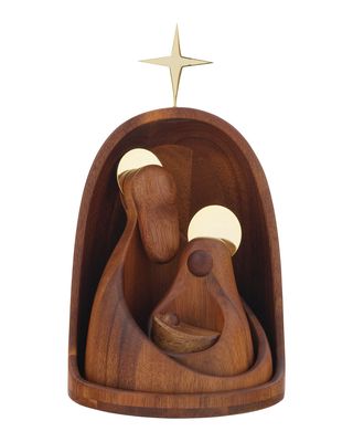 4-Piece Nesting Nativity Figurine Set