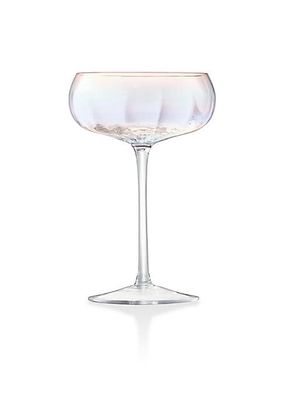 4-Piece Pearl Champagne Glass Saucers