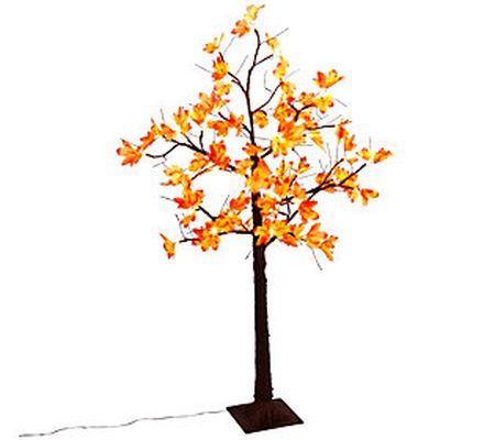 4' Tall Electric Lighted Maple Leaf Tree by Ger son Co.