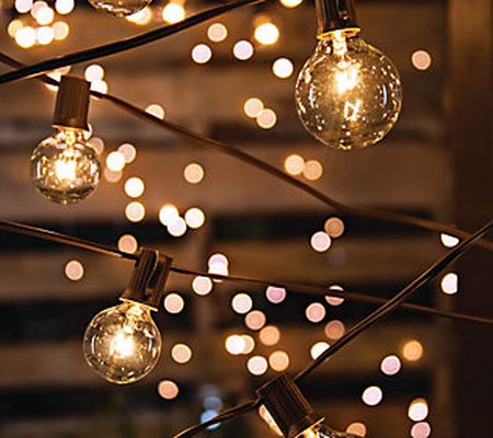40 Count Electric LED Patio Light Strings Clearby Gerson Co