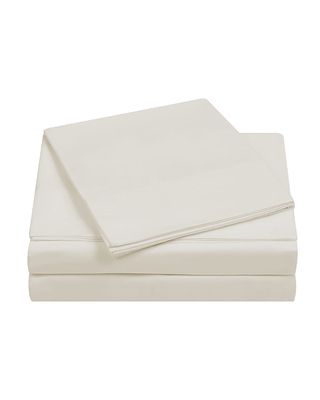 400-Thread Count Percale King Pillowcase Set, Vanilla Ice