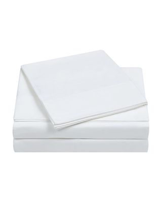 400-Thread Count Percale Standard Pillowcase Set, White