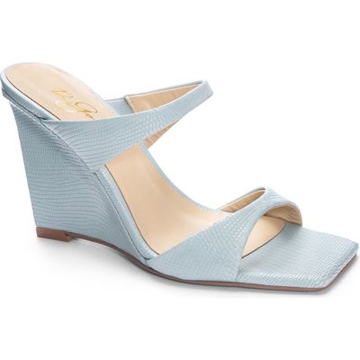 42 Gold Omira Wedge Sandal in Blue