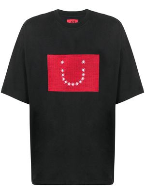 424 boxy fit printed T-shirt - Black