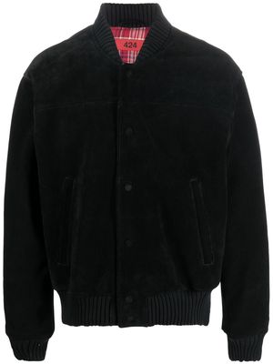 424 brushed-effect bomber jacket - Black