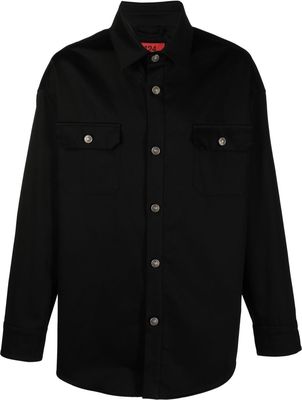424 button-down fitted shirt - Black