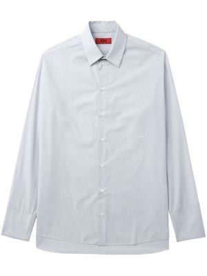 424 classic collar striped cotton shirt - Grey