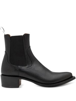 424 cowboy ankle boots - Black