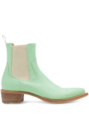 424 cowboy ankle boots - Green