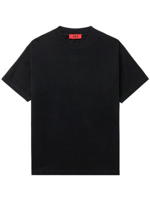 424 crew-neck cotton T-shirt - Black