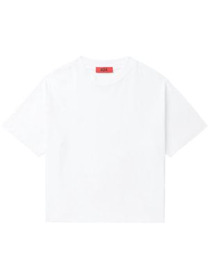 424 crew-neck cotton T-shirt - White