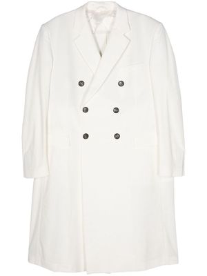 424 double-breasted coat - White