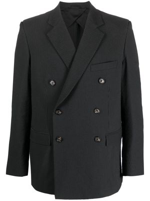 424 double-breasted pinstripe-pattern blazer - Grey