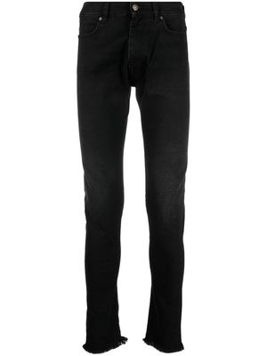 424 frayed skinny-fit jeans - Black