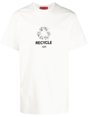 424 graphic logo print T-shirt - White