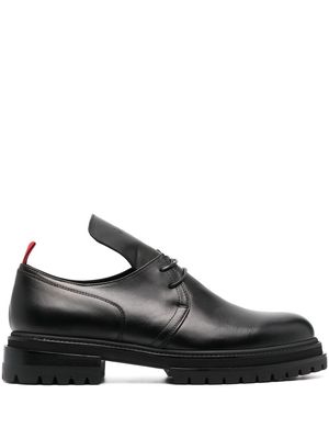 424 leather lace-up oxford shoes - Black