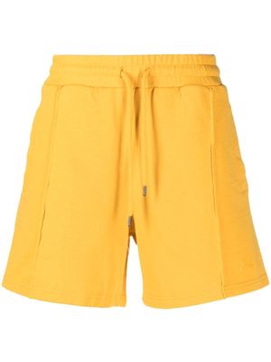 424 logo-embroidered track shorts - Yellow