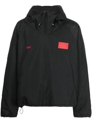 424 logo-patch jacket - Black