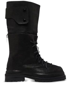 424 Marathon lace-up knee-high boots - Black