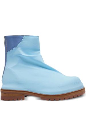 424 Marathon zipped ankle boots - Blue