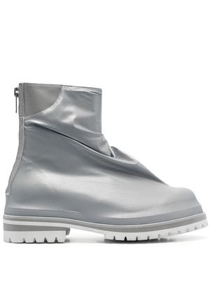 424 metallic ankle boots - Silver