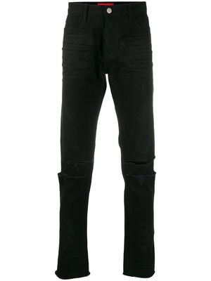 424 mid-rise straight leg jeans - Black