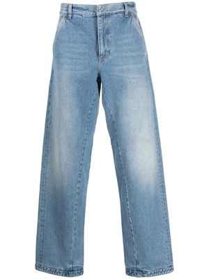 424 mid-rise wide-leg jeans - Blue