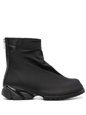 424 panelled zip-up ankle boots - Black