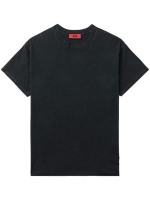 424 round-neck short-sleeve T-shirt - Black