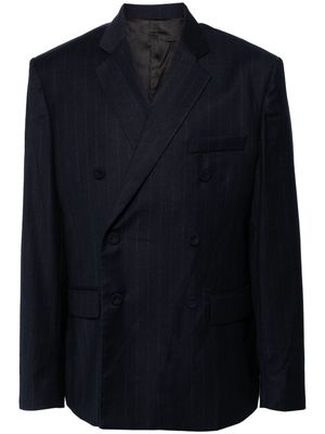 424 single-breasted virgin wool-blend blazer - Blue