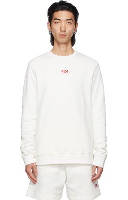 424 White Logo Sweatshirt