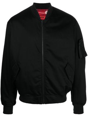 424 zip-detail bomber jacket - Black