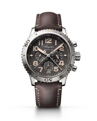 42mm Type XX1 Chronograph Watch w/ Leather Strap, Brown