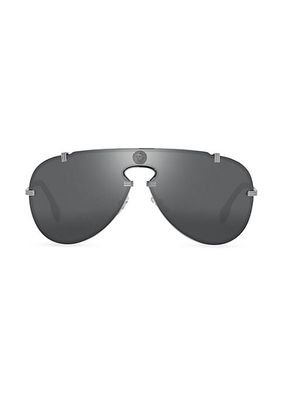 43MM Mirrored Metal Sunglasses