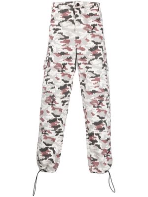 44 LABEL GROUP camouflage-print straight-leg trousers - White