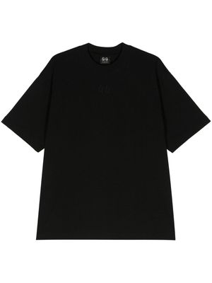 44 LABEL GROUP Classic logo-embroidered cotton T-shirt - Black