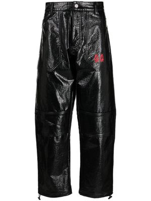 44 LABEL GROUP Dunya straight-leg trousers - Black