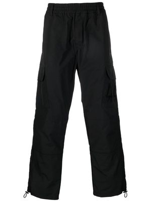 44 LABEL GROUP elasticated-waist straight leg trousers - Black