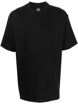 44 LABEL GROUP embroidered-logo detail T-shirt - Black