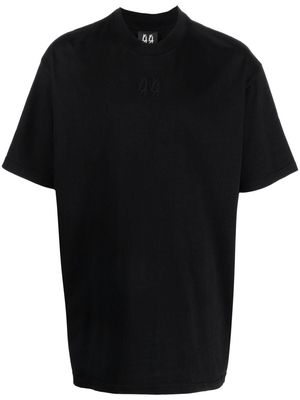 44 LABEL GROUP embroidered-logo short-sleeve T-shirt - Black