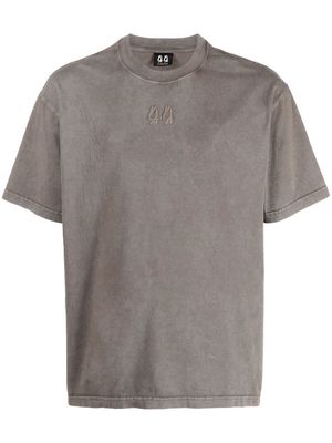 44 LABEL GROUP embroidered-logo short-sleeve T-shirt - Grey