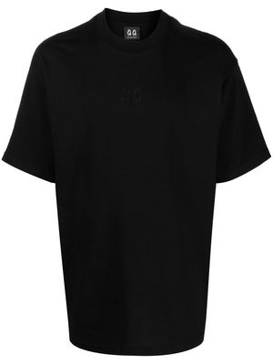 44 LABEL GROUP embroidered-logo short-sleeved T-shirt - Black