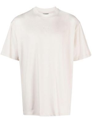 44 LABEL GROUP Gaffer logo-embroidered T-shirt - Neutrals