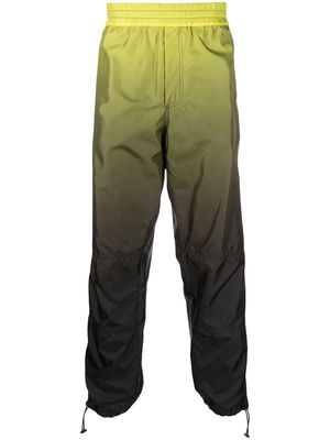 44 LABEL GROUP gradient-effect track pants - Green