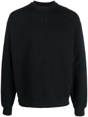 44 LABEL GROUP graphic cotton sweatshirt - Black