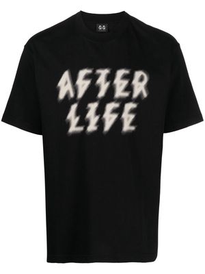 44 LABEL GROUP graphic-print crew neck T-shirt - Black