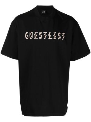 44 LABEL GROUP Guest List graphic-print cotton T-shirt - Black