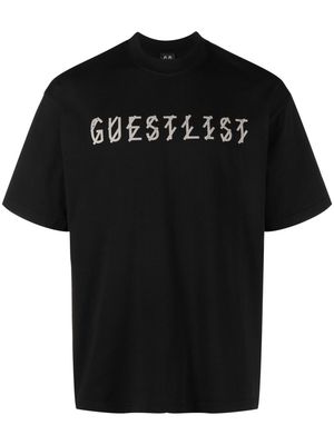 44 LABEL GROUP Guestlist cotton T-shirt - Black