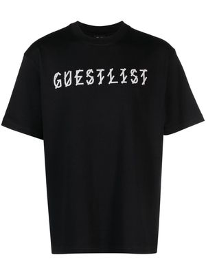 44 LABEL GROUP Guestlist logo-print T-shirt - Black